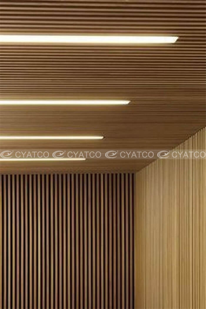 Office Vertical Wood Slat Walls (4)