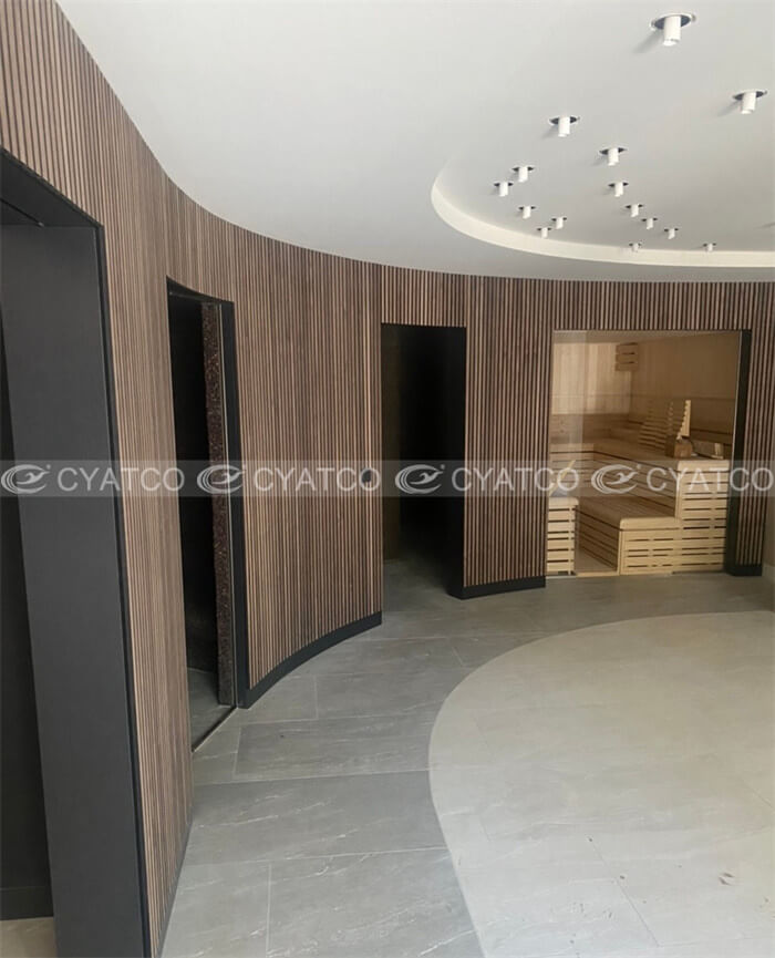 Office Vertical Wood Slat Walls (6)