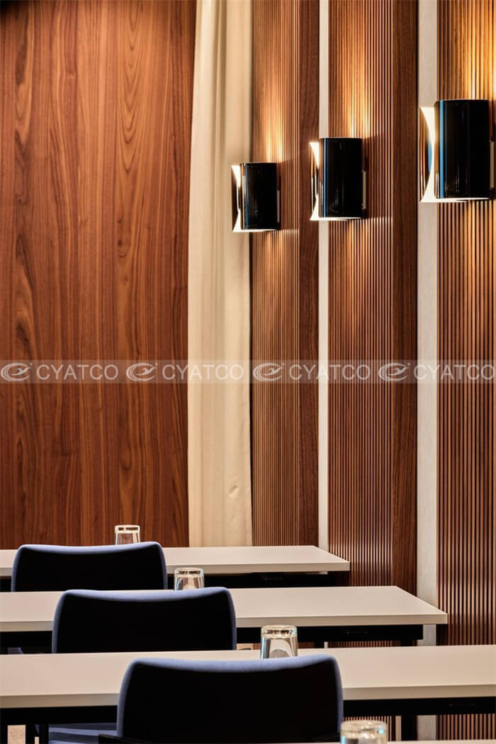 Office Vertical Wood Slat Walls (7)