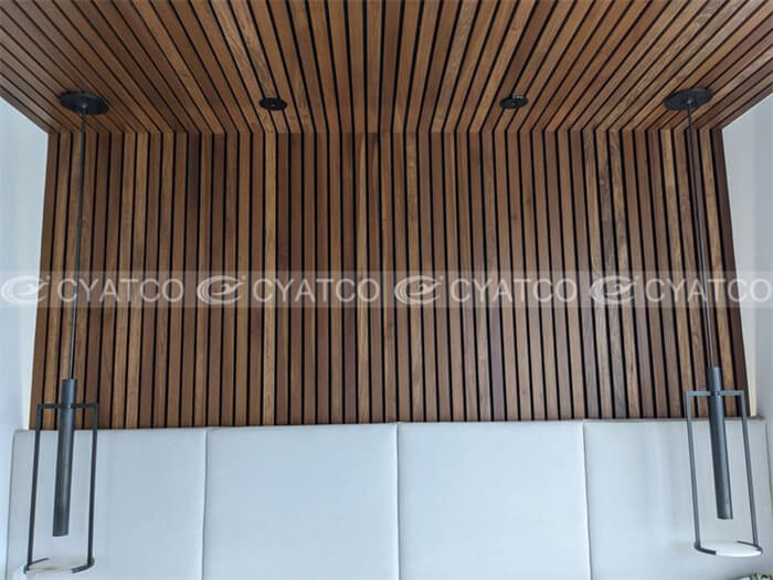 Office Vertical Wood Slat Walls (8)