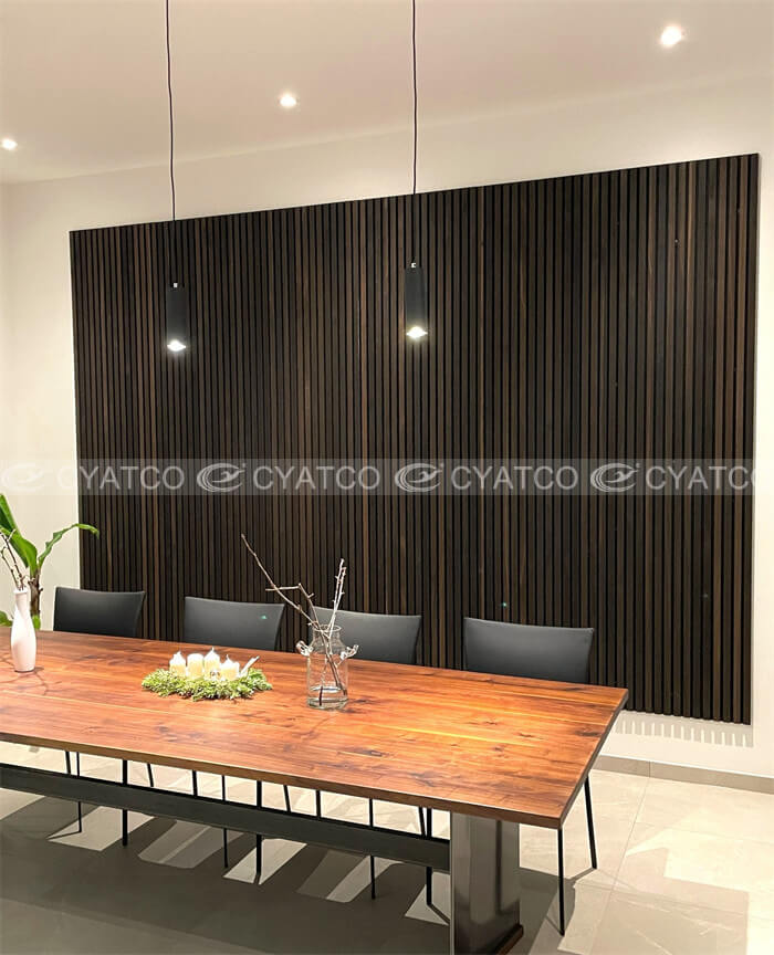 Wood Slat Dining Room Walls (1)