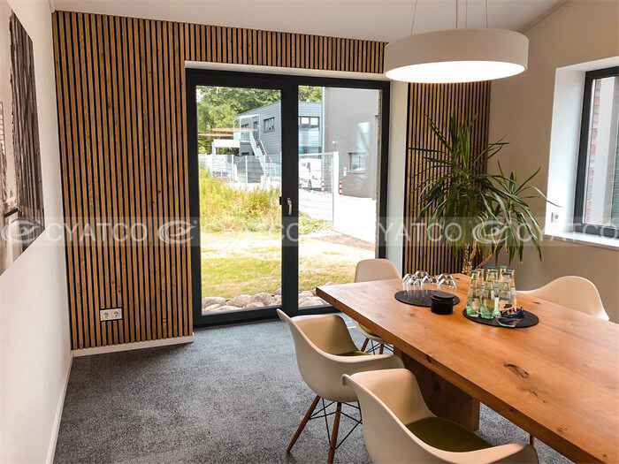 Wood Slat Dining Room Walls (12)