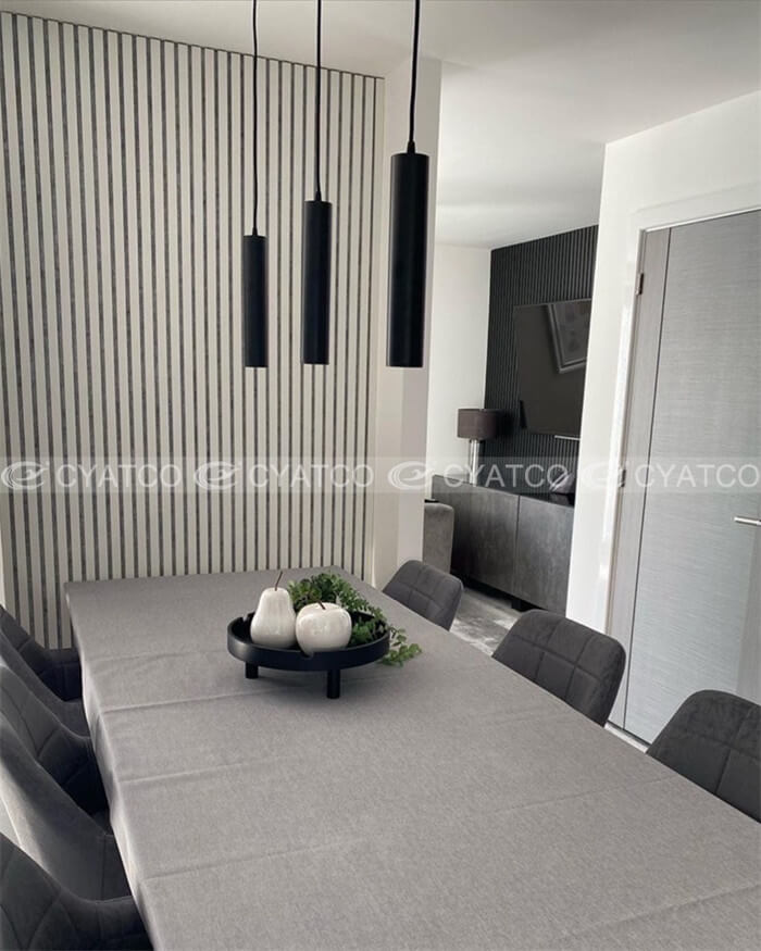 Wood Slat Dining Room Walls (17)