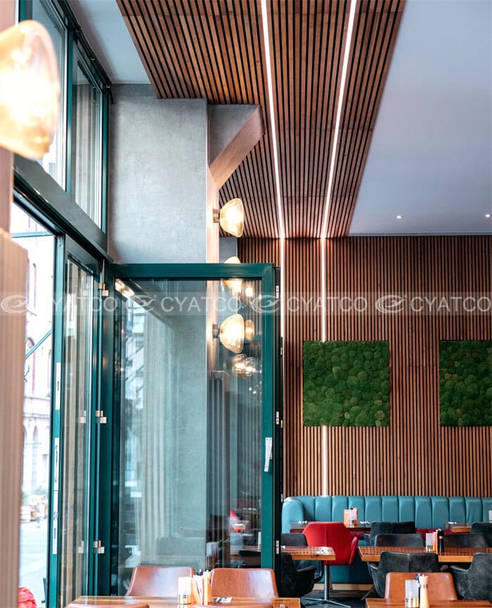 Restaurant Wood Wall Panel Design (9)