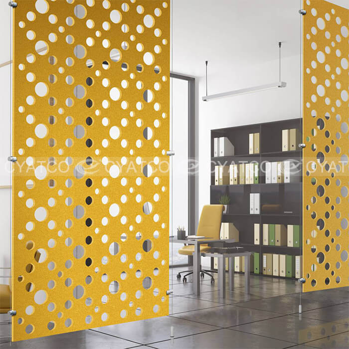 Bespoke Perforated Felt Acoustic Screens, Decor Room Dividers