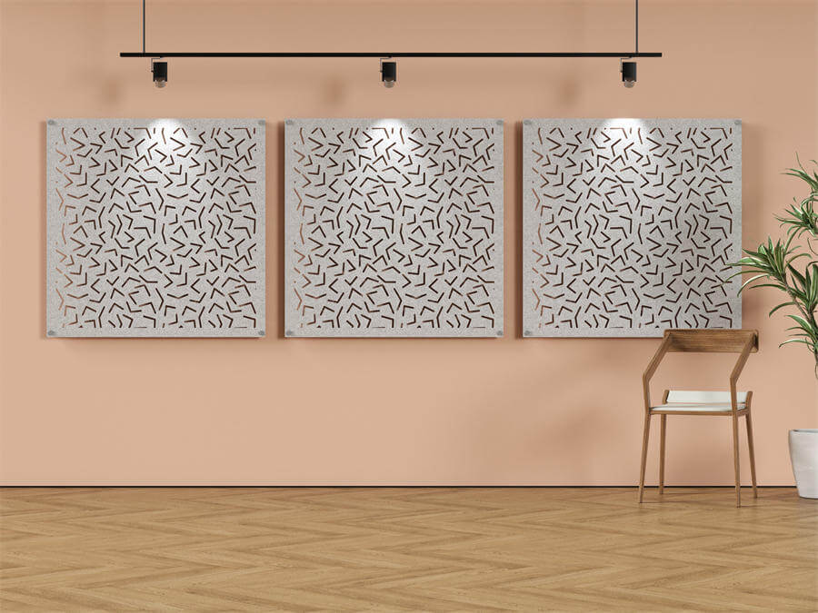 Multicolor Acoustic Wall Panels, 100% Recycled PET