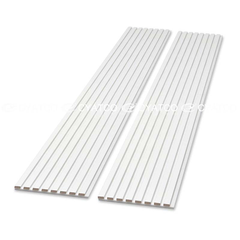 400mm x 2400mm White Wood Slat Panels Soundproof Paneling