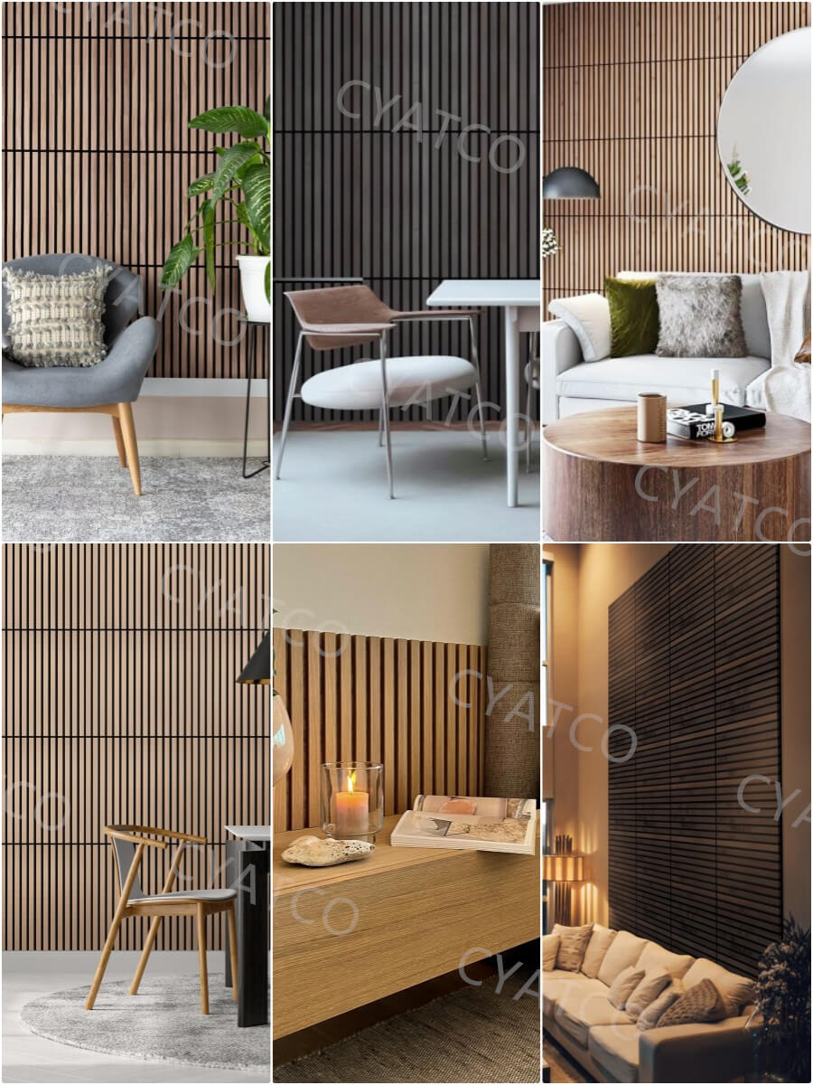 600 x 600 mm Wood Slat Panels Oak Akupanel - CYATCO Akupanel Custom ...