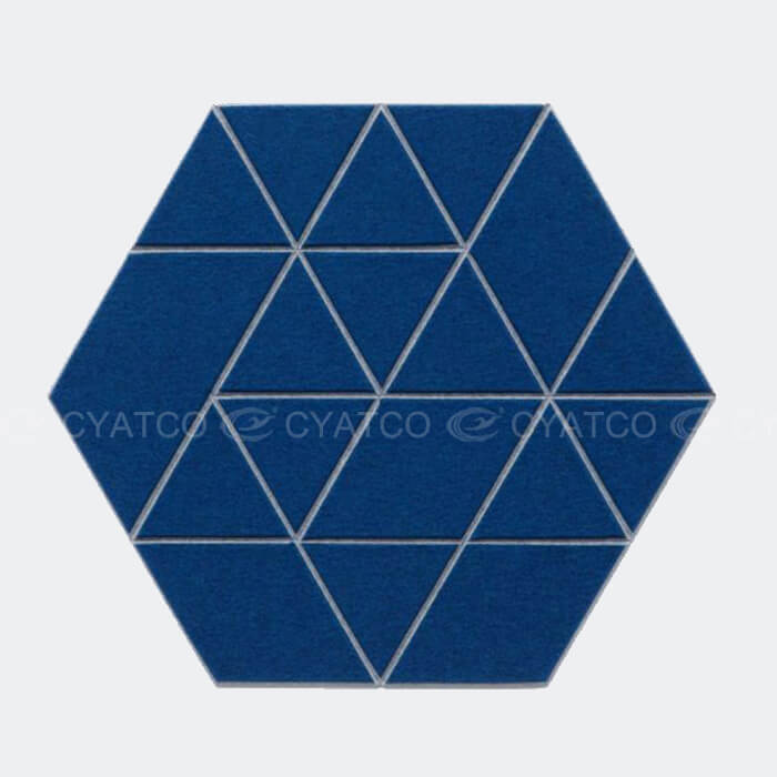 Double Layer Hexagon Acoustic Panels Composite Polyester Board