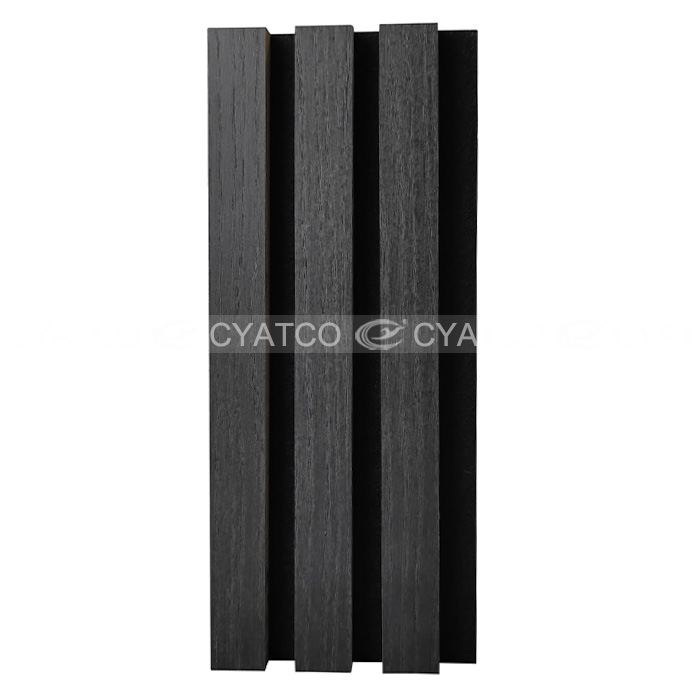 Black Oak Wood Slat Panels