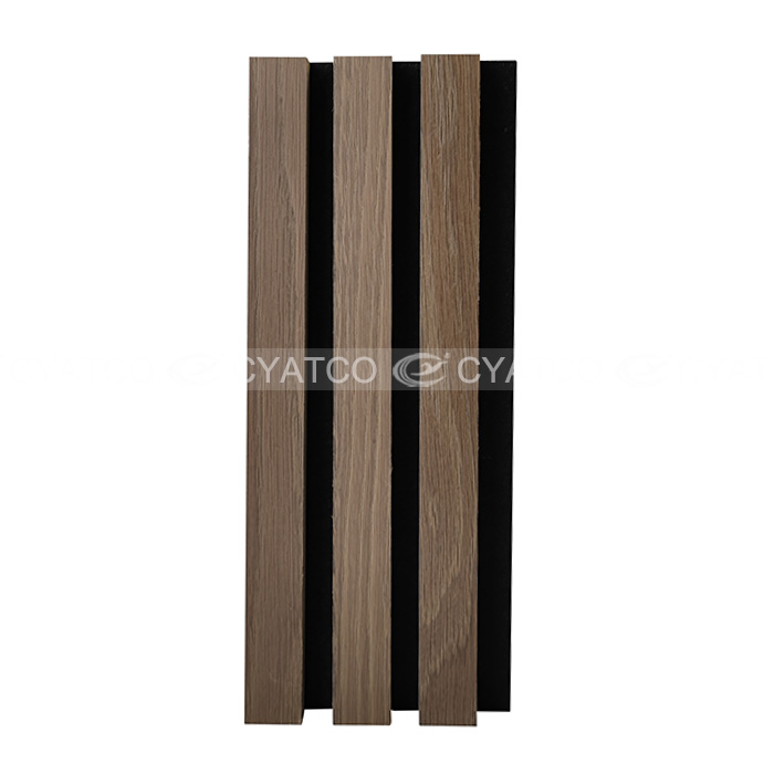 Acoustic Slat Panels Grey Oak Wall Panelling
