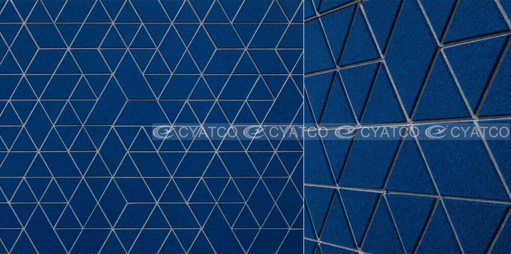 Double Layer Hexagon Acoustic Panels Composite Polyester Board Case