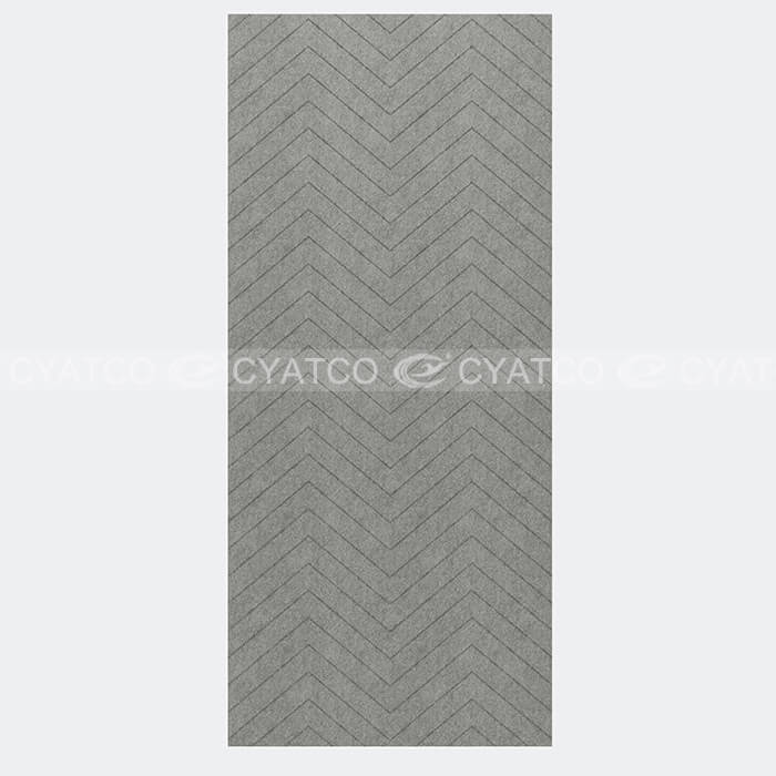 100% Recycled PET Grooved Chevron Acoustic Panel