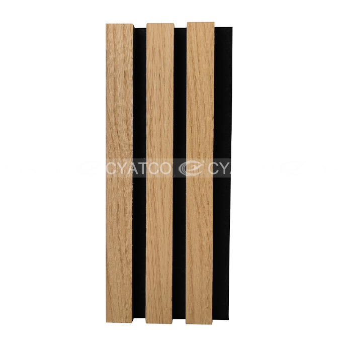 Lusso Natural Oak Decorative Acoustic Slat Wall Panel - 2400mm X 600mm