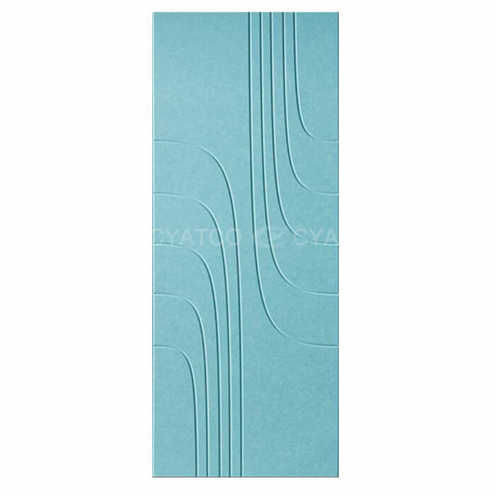 100% Recycled PET Curve Grooved Acoustic Panel