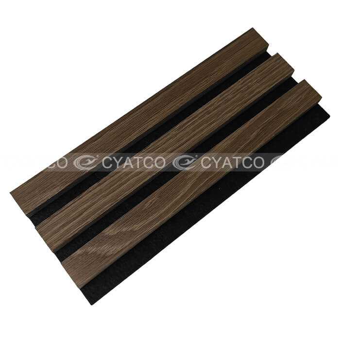Grey Oak Wood Slat Panels