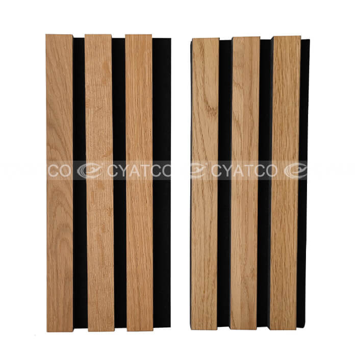 Acoustic Slat Panels Natural Oak Wall Panelling