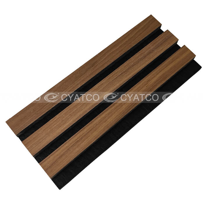 Acoustic Slat Panels Walnut Wall Panelling