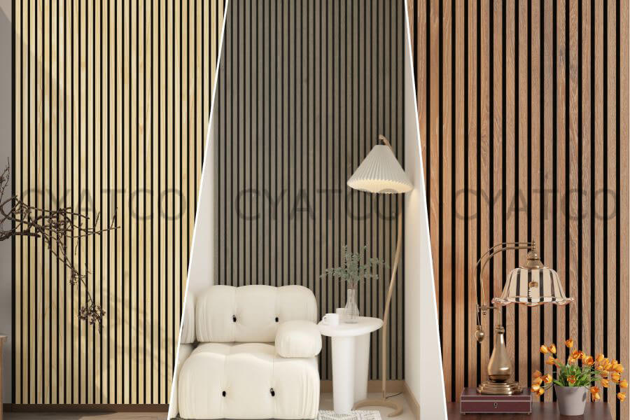 Acoustic Wood Slat Panels Soundproof Paneling