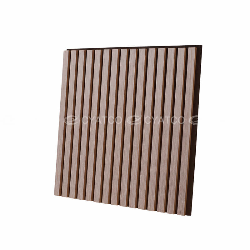 600 x 600 mm Teak Wood Veneer Akupanel Modern Aesthetic Sound Absorbing Panel