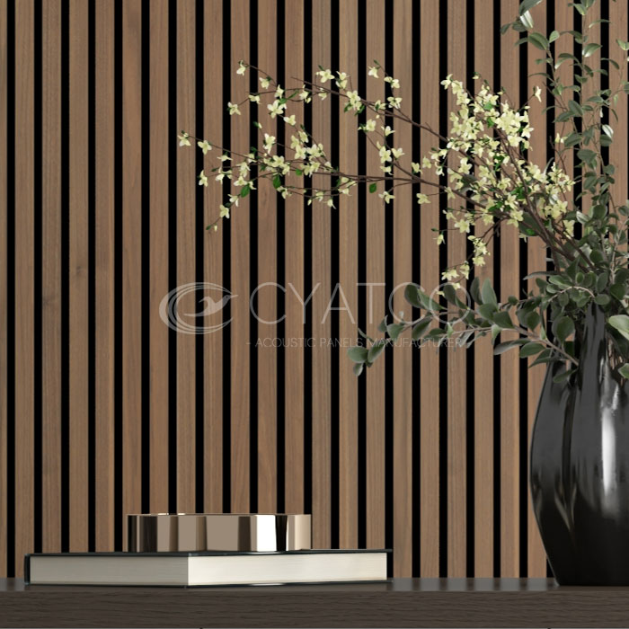 Guildford Dining Room Timber Slat Wall Paneling Details