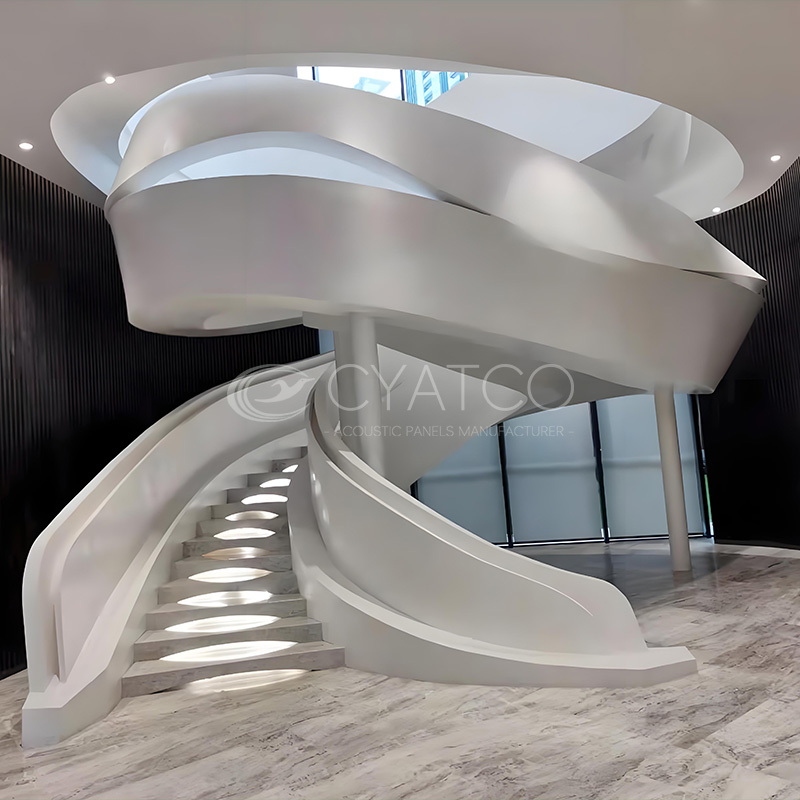 Glass Fiber Reinforced Gypsum Curved Staircases (1)