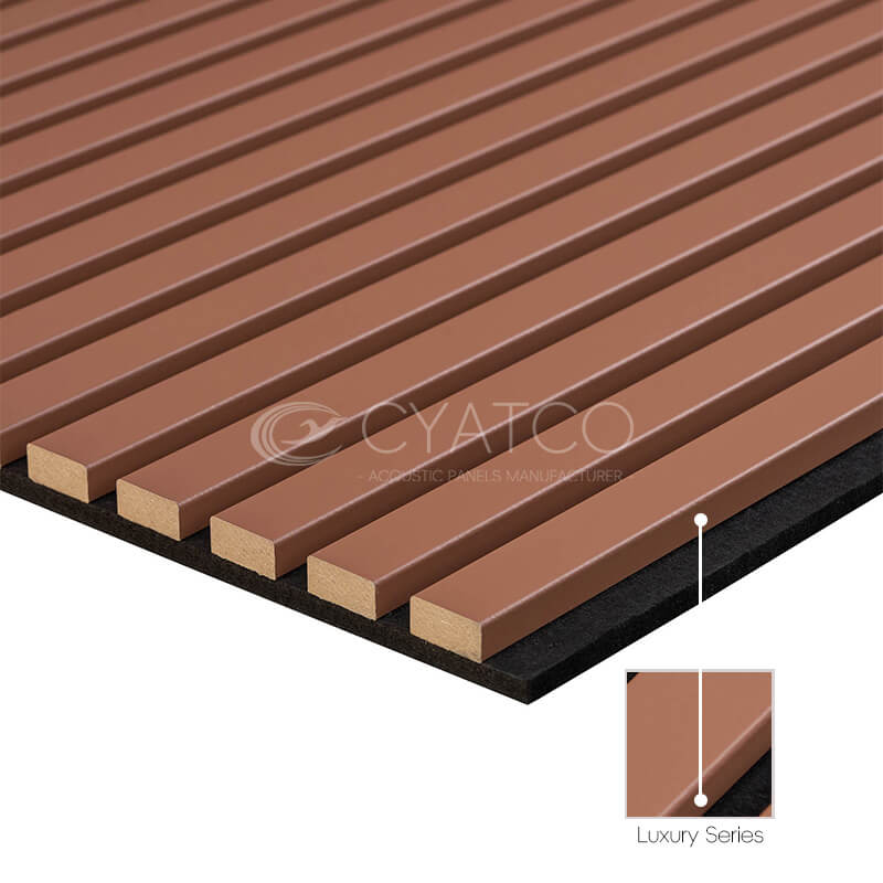Noise Reducing Wooden Slat Panel