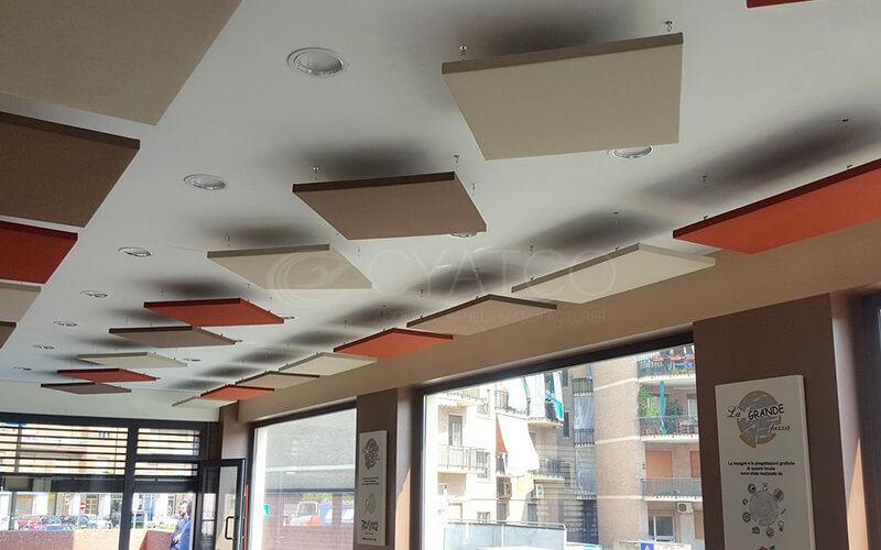 CYATCO Fabric Wrapped Sound Absorbing Ceiling Panels