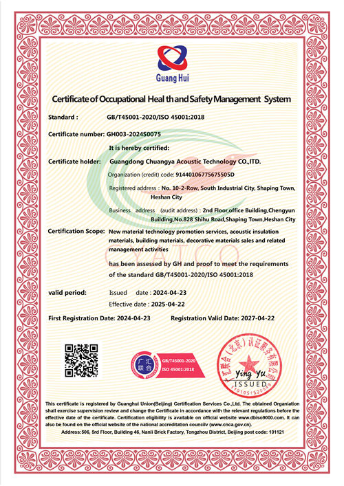 ISO450012018 Occupational Health and Safety Management System