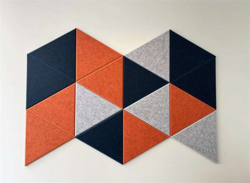 Equilateral Triangle Acoustic Wall Tiles (12)