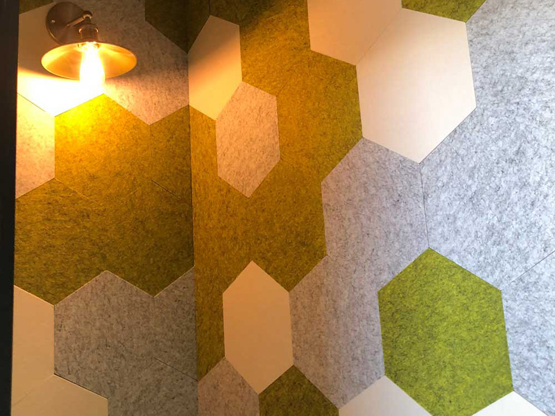 Hexagonal Acoustic Wall Tiles (6)