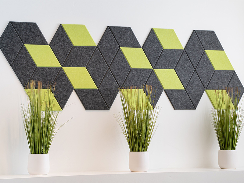 Parallelogram Acoustic Wall Tiles (10)