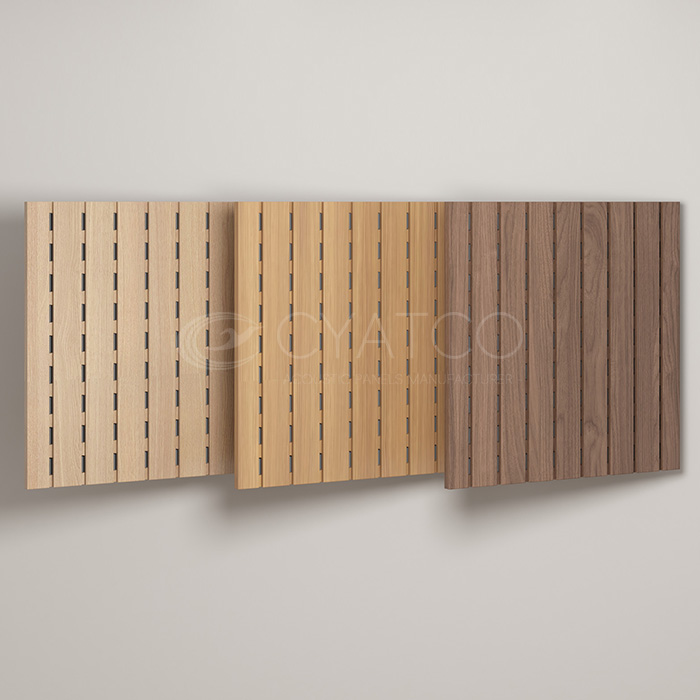 Perforated Acoustic Walnut Wood Wall Sheet (1)