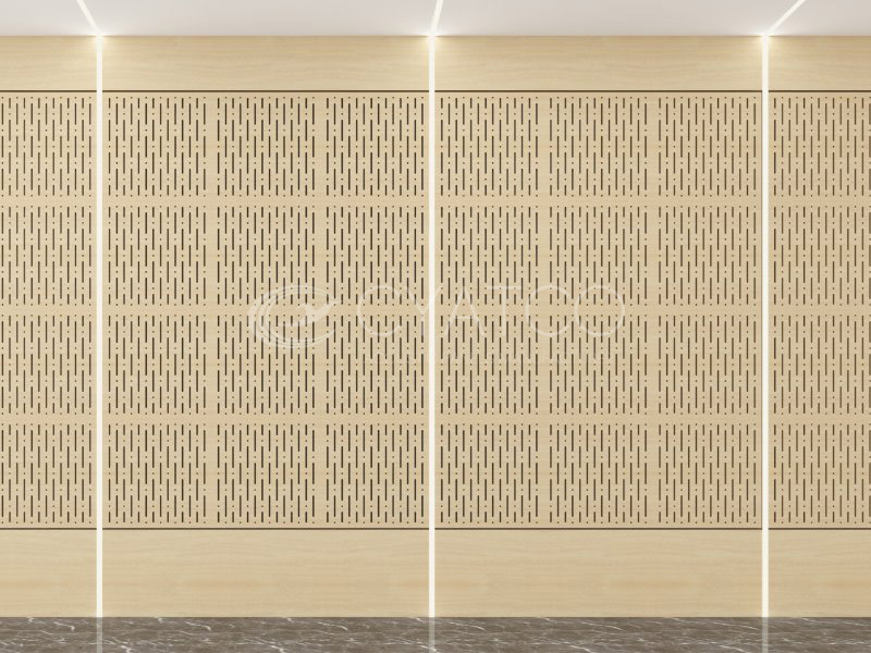 Perforated Wooden Sound Absorbing Panels OEM (2)