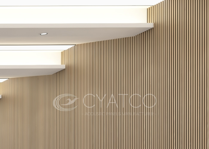 Hotel Auditorium Acoustic Slat Wood Wall Paneling Solutions (7)