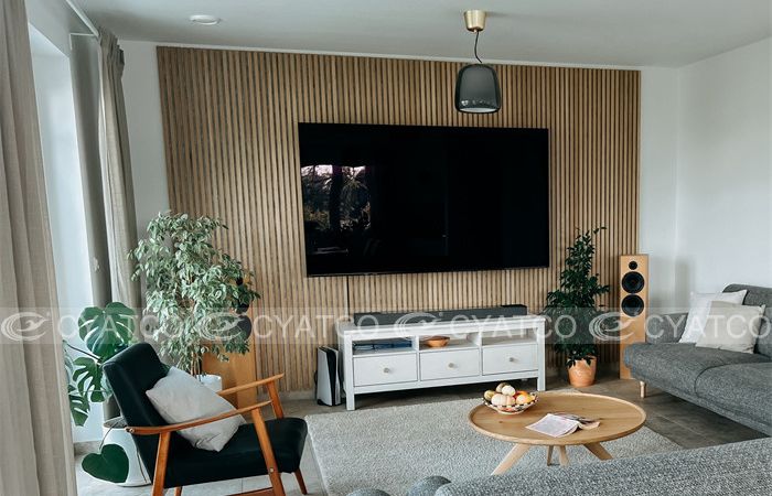 wood slat soundproof paneling_TV background wall_modern minimalist style (1)