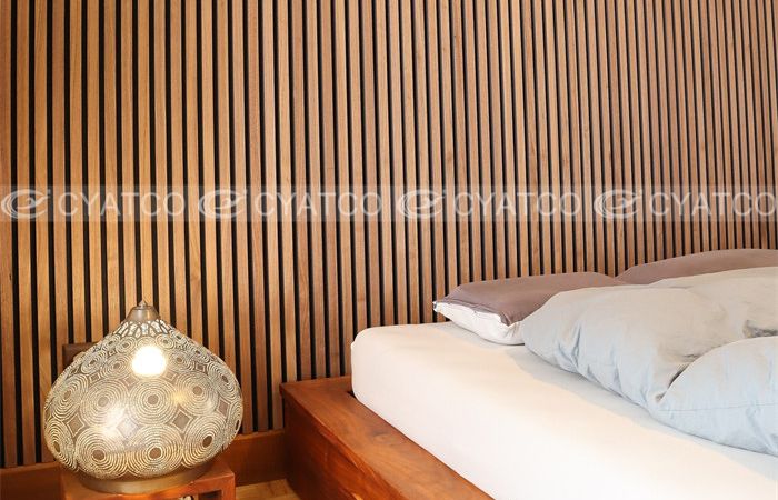 wooden slat soundproof paneling_ bedroom background wall_ log-style (2)