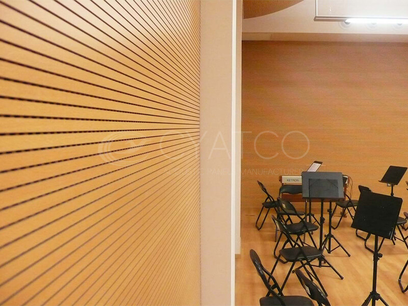 Sound Damping Grooved Wood Wall Panels (4)