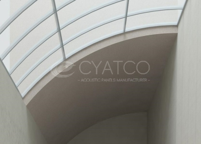 Acoustic Sandstone System Curved Ceiling (1)