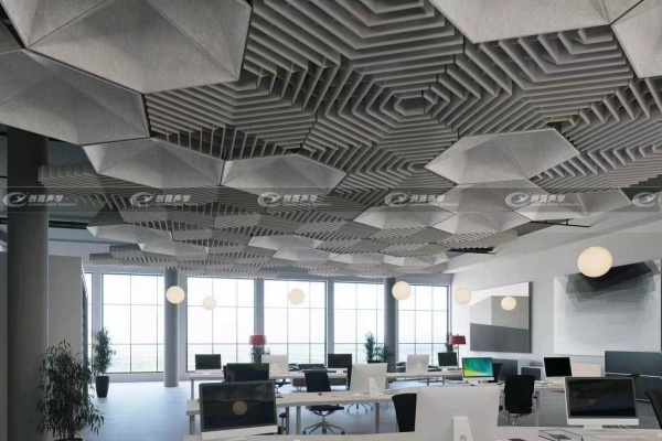 Polyester Fiber Sound-Absorbing Ceilings Personalized Design (1)