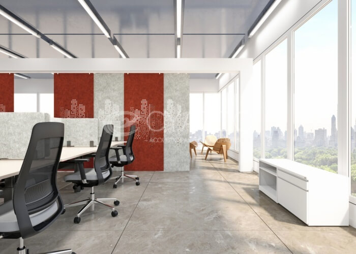 Felt Acoustic Panels in Office space (1)