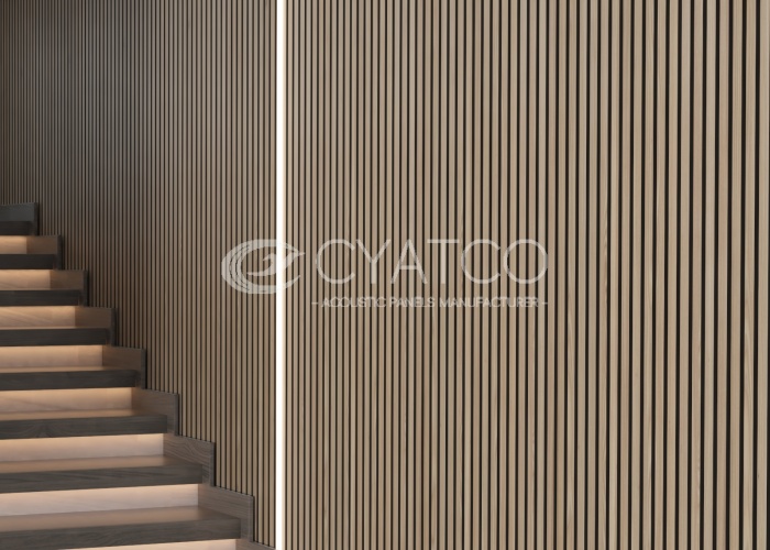 Commercial wall wood strips (3)