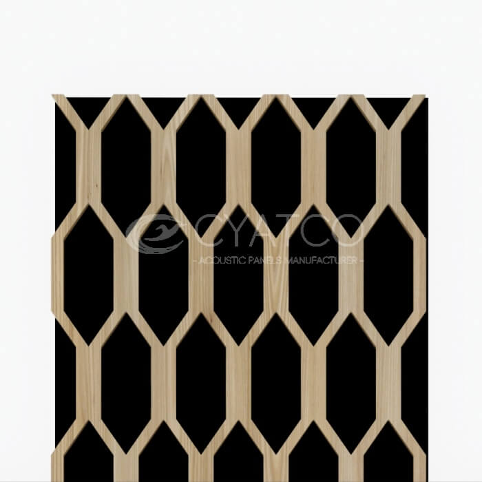 Special-shaped Wood Slat Wall Creative Acoustic Panels (2)