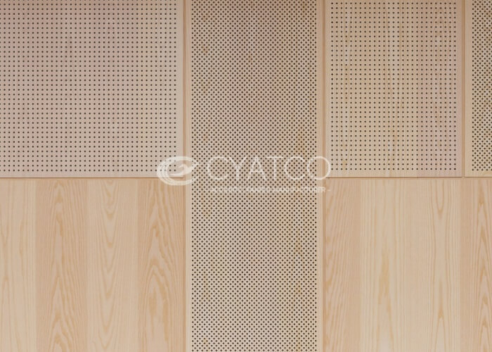 sound-absorbing panels improve the sound quality of an auditorium (1)