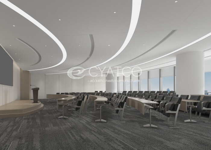 sound-absorbing panels improve the sound quality of an auditorium (4)